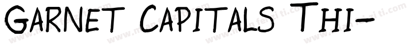 Garnet Capitals Thi字体转换